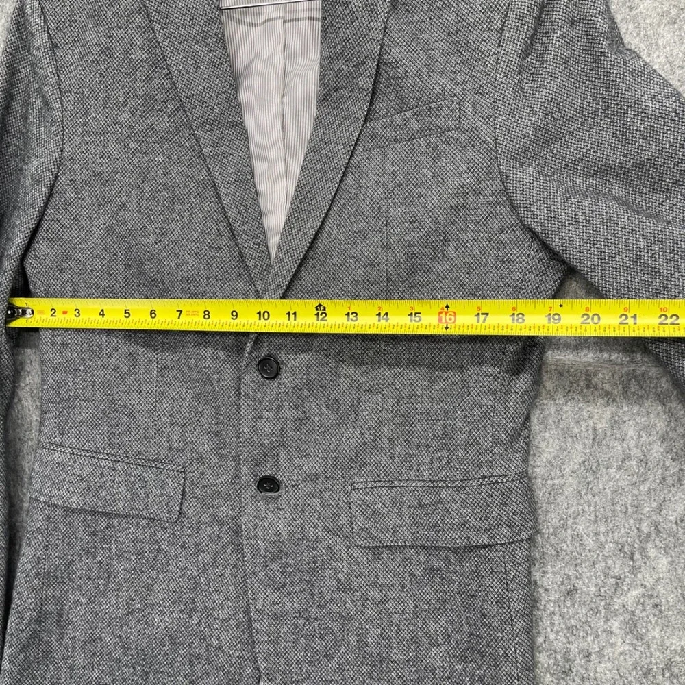 Banana Republic Blazer Mens 38R Slim Fit Gray Textured Blazer Sport Coat New